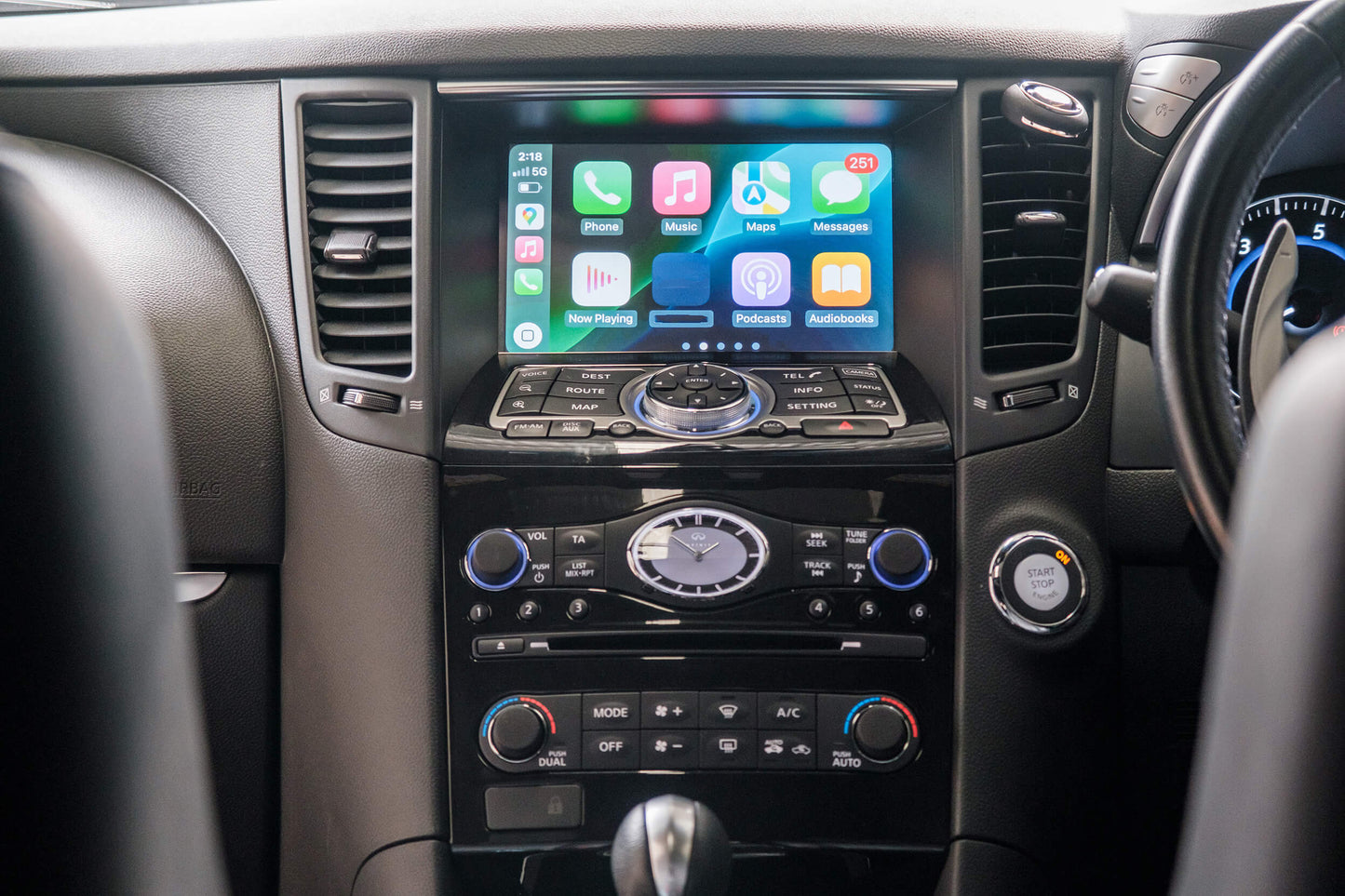 Infiniti QX70/QX70S 13-19 Add Wireless CarPlay & Android Auto Interface Retrofit