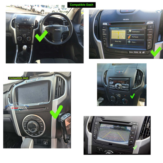 Isuzu Dmax /MUX 2012-2020 GPS 13.3" touchscreen Wireless CarPlay Android Auto stereo
