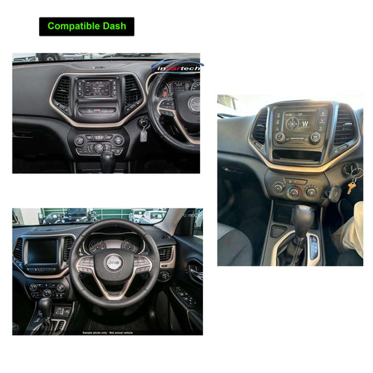 Jeep Cherokee 2015-2022 10.4" Wireless Apple Carplay Android auto Bluetooth Radio upgrade