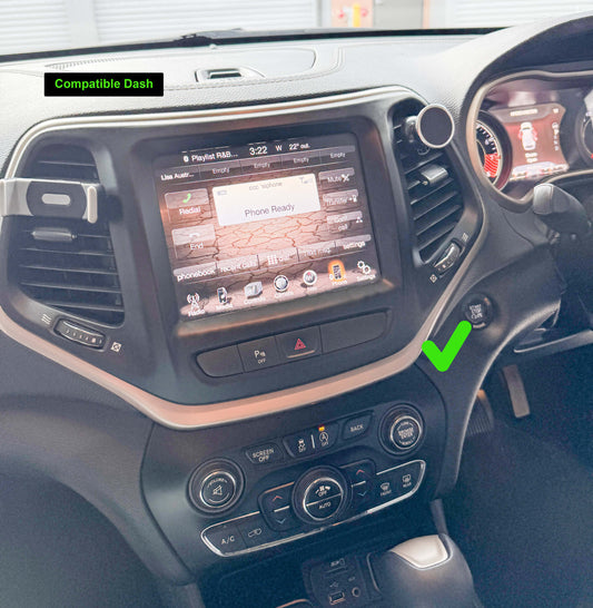 Jeep Cherokee 2015-2022 8.4“ Wireless Apple CarPlay Android Auto Bluetooth Radio upgrade