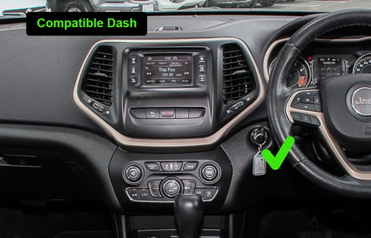 Jeep Cherokee 2015-2022 Wireless Apple CarPlay Android Auto Bluetooth Radio upgrade