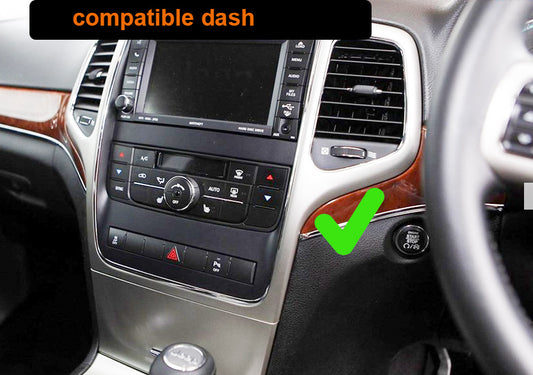 Jeep Grand Cherokee 2011-2013 Wireless Apple CarPlay Android Auto Bluetooth Radio upgrade