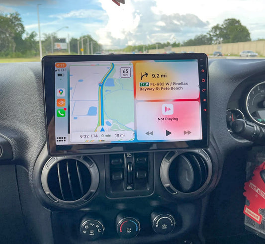 Jeep Wrangler 2007-2018 Wireless Apple CarPlay Android Auto Bluetooth Radio upgrade