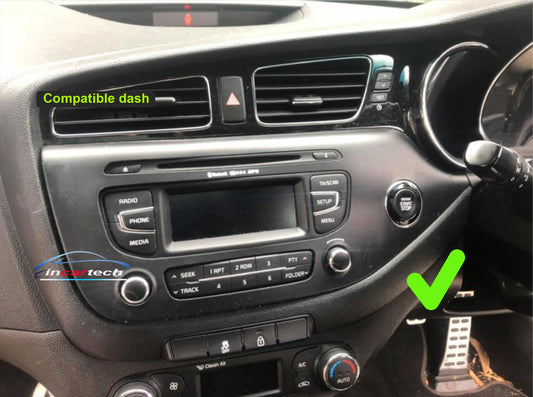 Kia Pro_Cee'd 2014+ stereo facia 9 inch android Double din 2 din fascia frame surround