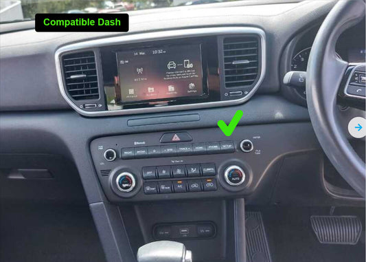 Kia Sportage 2019-2021 stereo facia 9 inch android Double din 2 din fascia frame surround