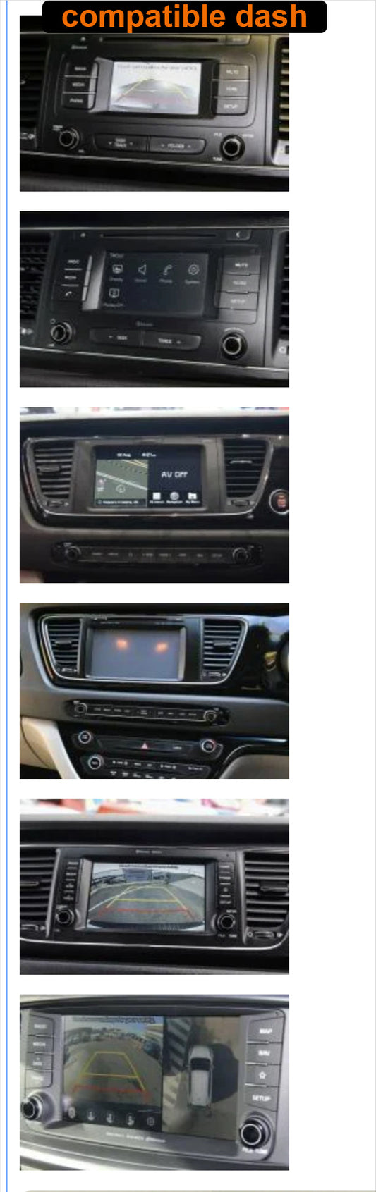 Kia Carnival 2015-2022 stereo facia 9 inch android Double din 2 din fascia frame surround