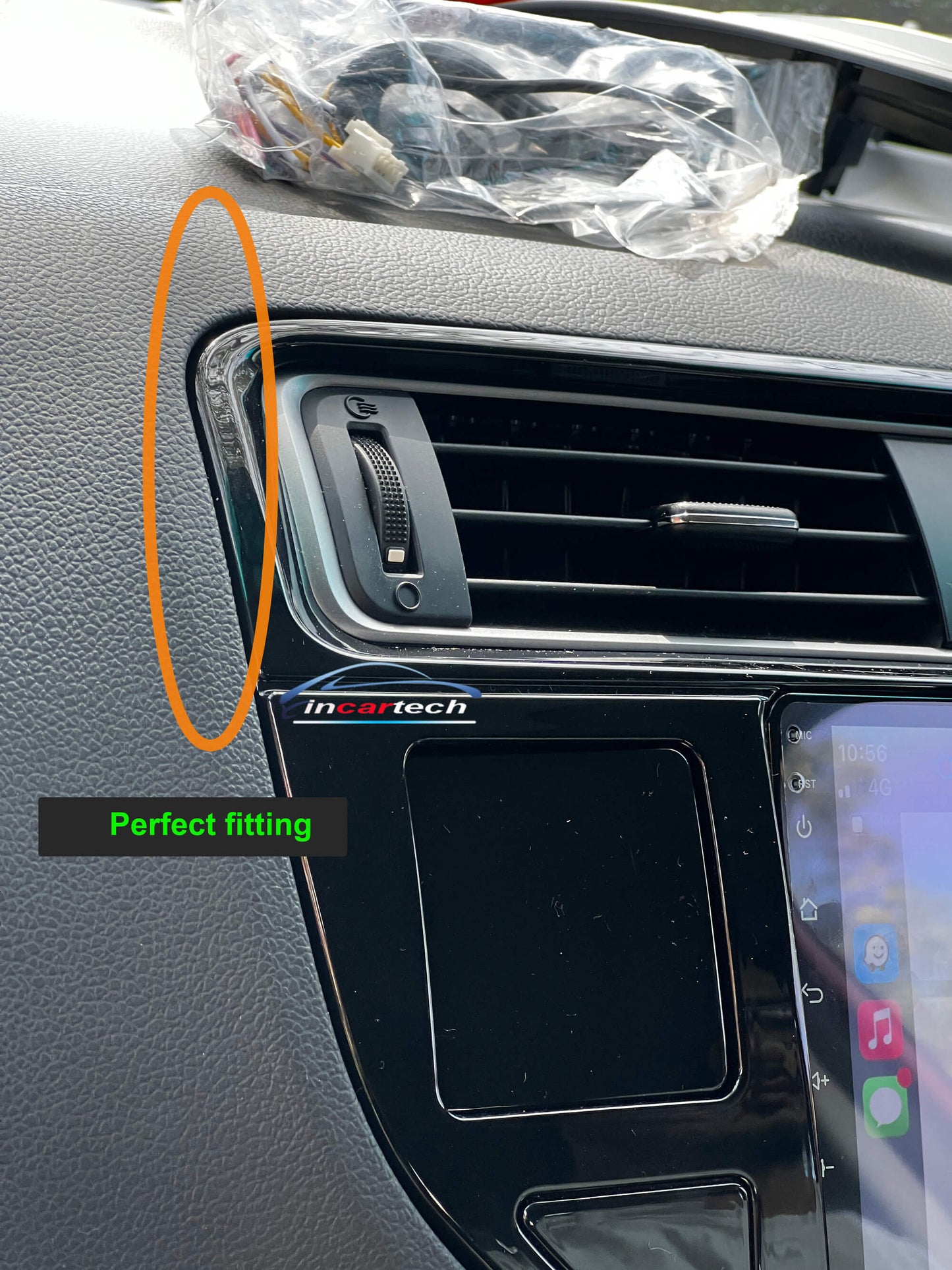 Kia Rio 2015-2016 UB stereo facia 9 inch android Double din 2 din fascia frame surround