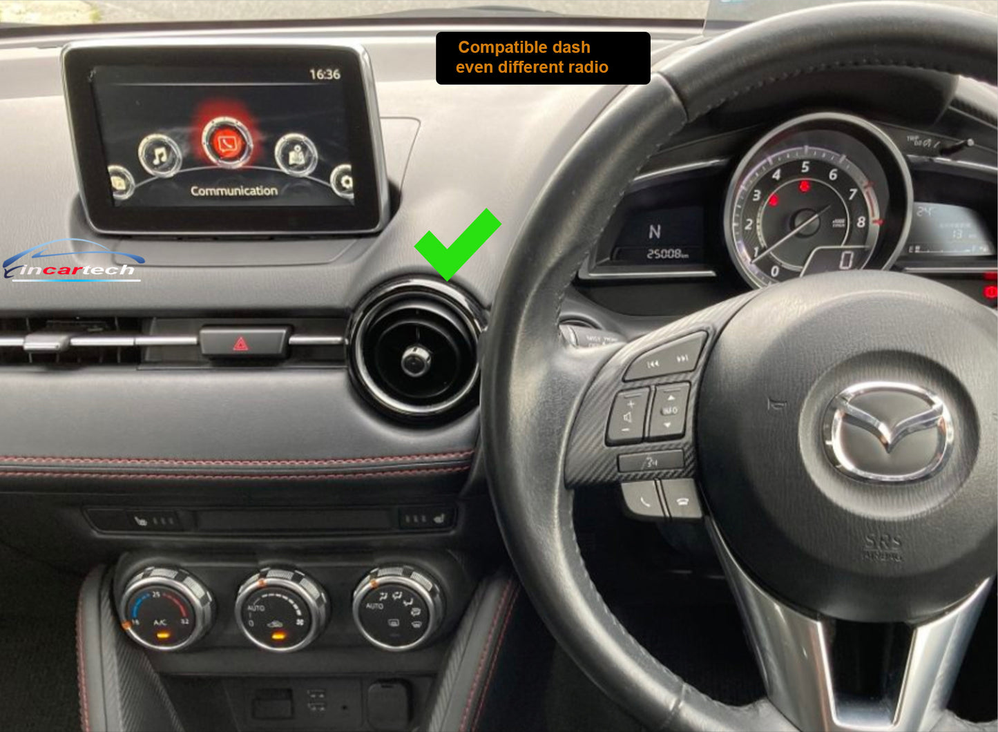 Mazda 2 2014 -2019 stereo facia suit both 9 inch android fascia frame