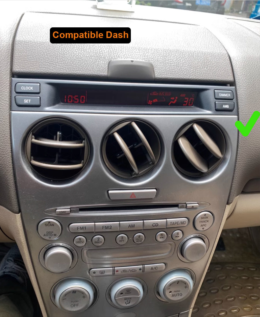 Mazda 6 2002-2008 GG GY stereo facia suit both 9 inch android fascia frame top mount
