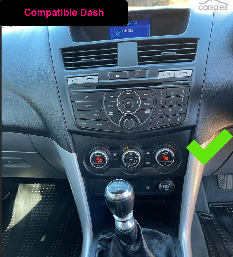 Mazda Bt50 2012-2019 9" Top Mount Wireless CarPlay Android Auto Head Unit Car stereo Radio