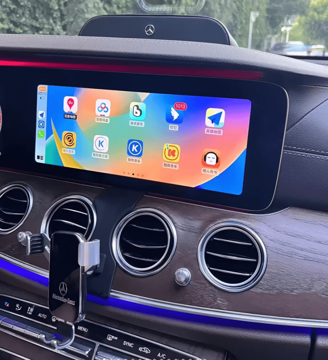 Mercedes Benz E Class 15-19 W213 Add Wireless CarPlay & Android Auto MMI Retrofit integration interface