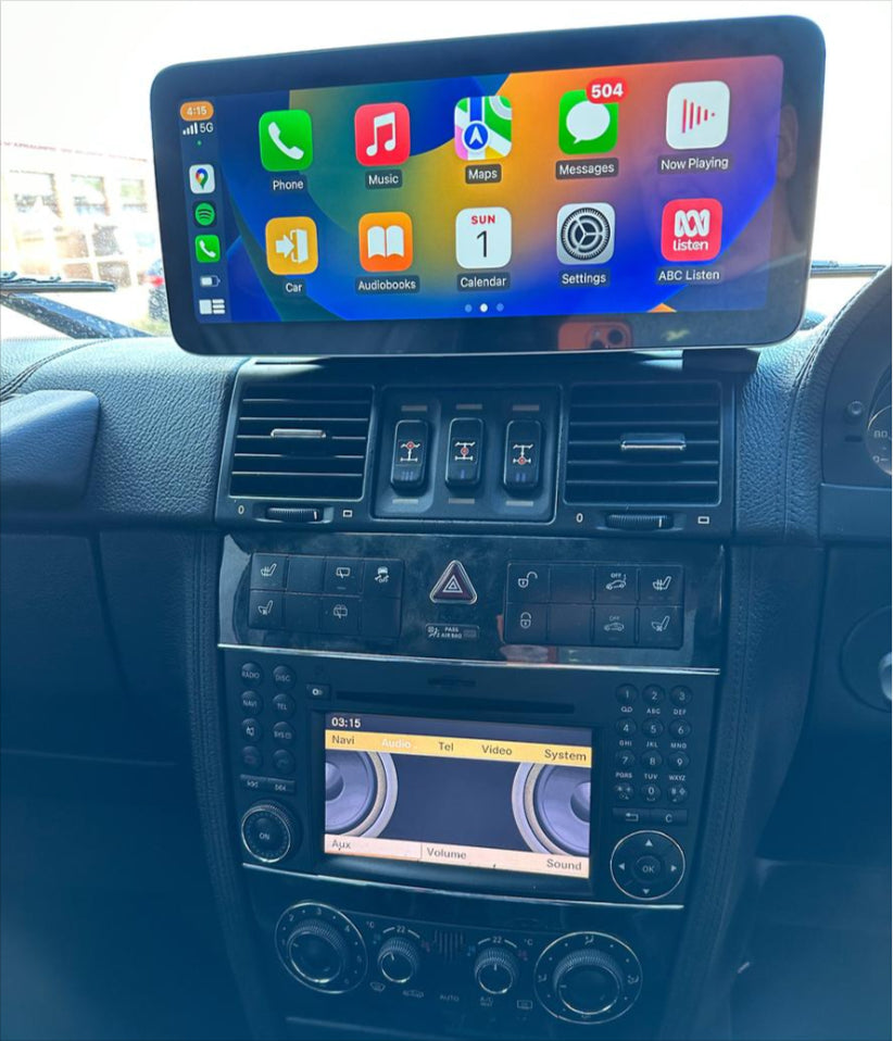 Mercedes Benz G-Class 04-11 W463 12.3" Touchscreen upgrade stereo wireless CarPlay Android Auto
