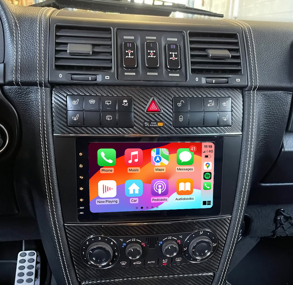 Mercedes Benz G-Class 04-11 W463 7" Touchscreen upgrade stereo wireless CarPlay Android auto