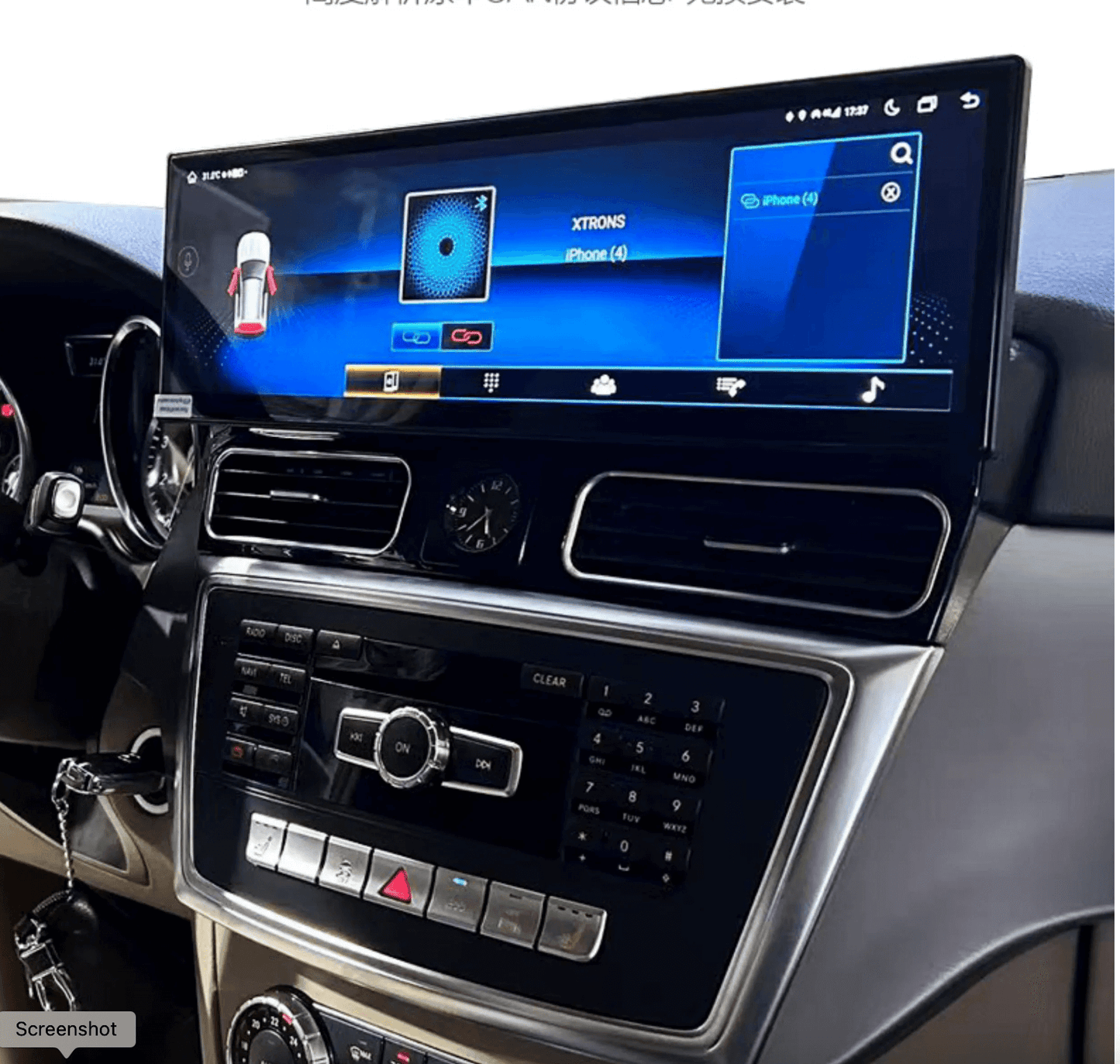 Mercedes Benz ML Class 12-18 W166 14.9" Touchscreen upgrade stereo Wireless CarPlay Android Auto