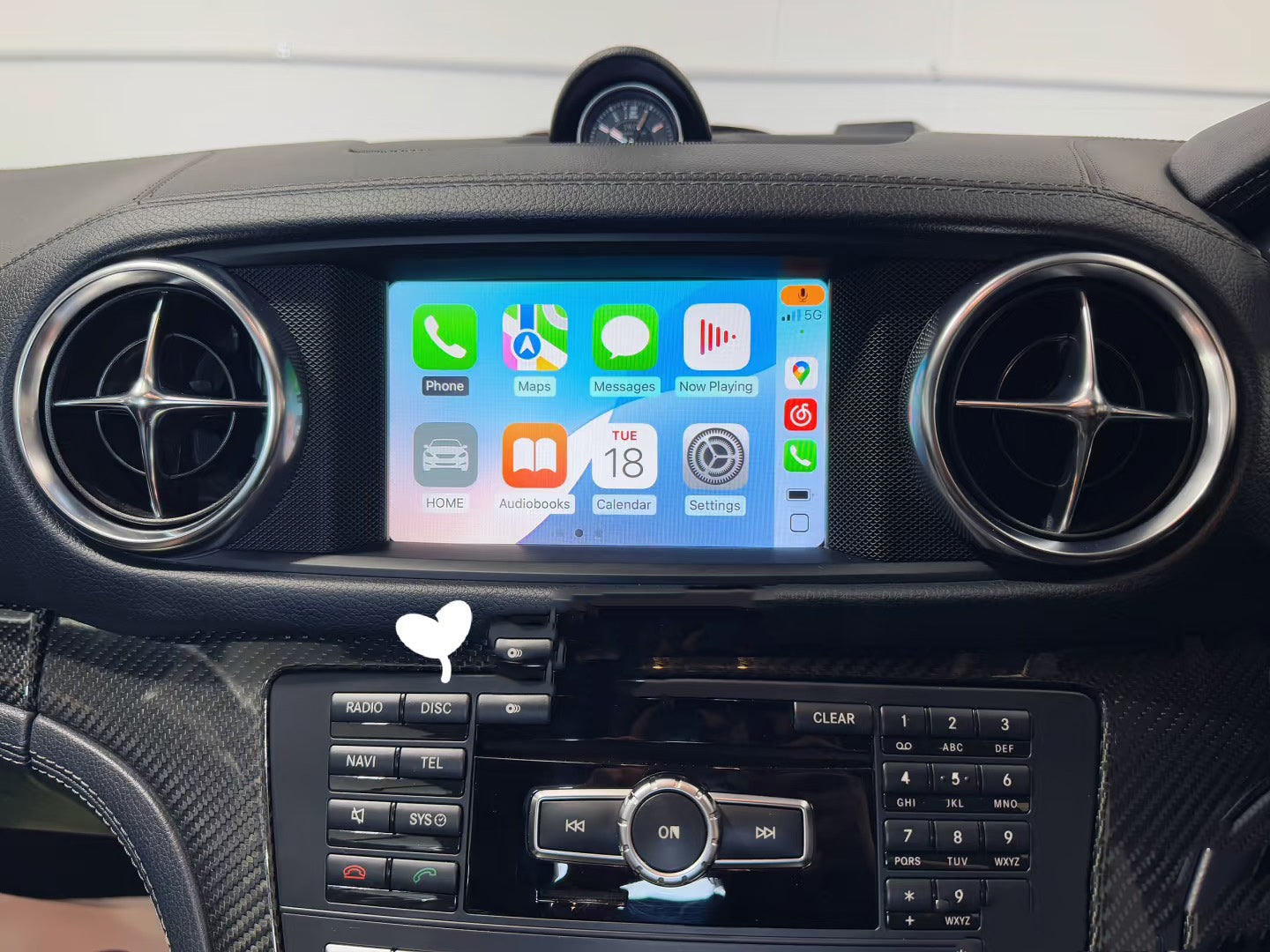 Mercedes Benz SLK Class 12-16 R172 Add Wireless Carplay & Android Auto MMI Retrofit interface Moduel