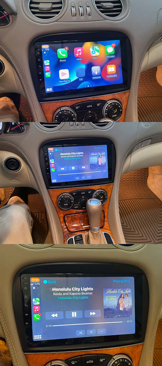 Mercedes Benz SL Class 05-12 R230 Touchscreen GPS wireless CarPlay Android Auto HeadUnit