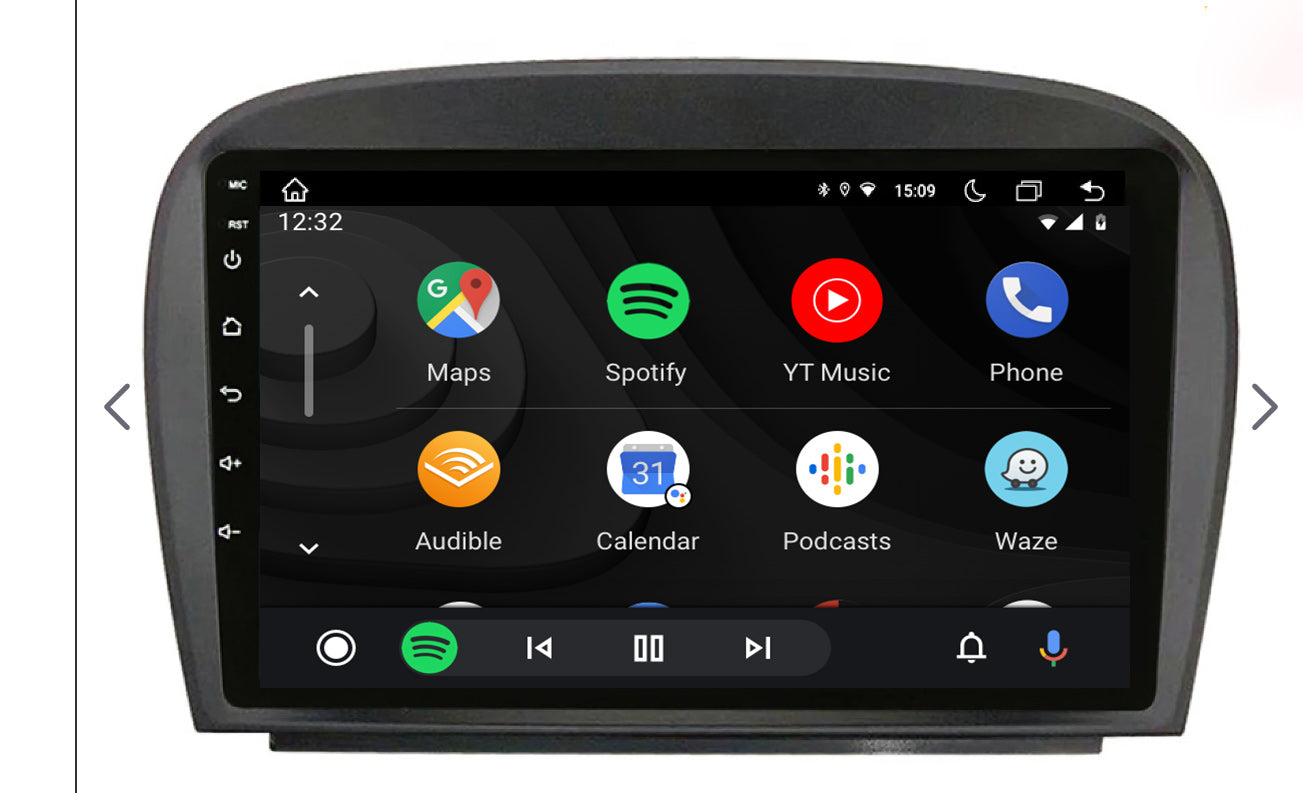 Mercedes Benz SL Class 05-12 R230 Touchscreen GPS wireless CarPlay Android Auto HeadUnit
