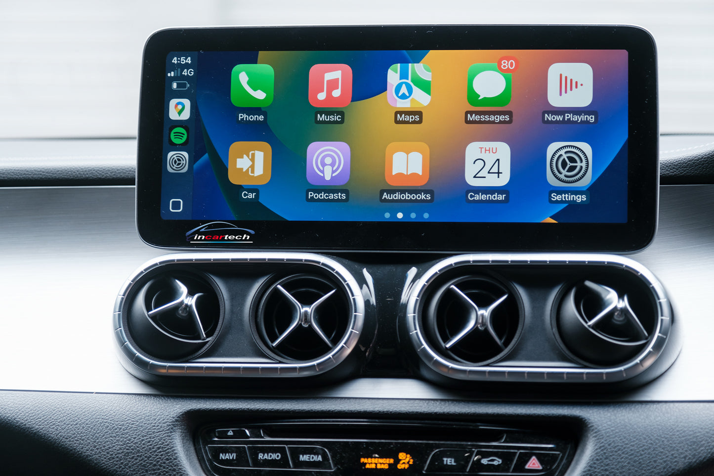 Mercedes Benz X CLASS 15-22 (W470) 12.3" touchscreen upgrade Car stereo wireless Carplay android auto