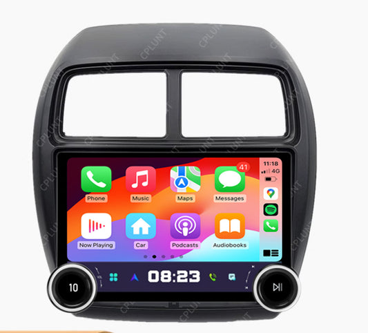 Mitsubishi ASX 2020-2025 10.1" GPS Bluetooth Stereo Wireless Apple CarPlay Android Auto, double knob control