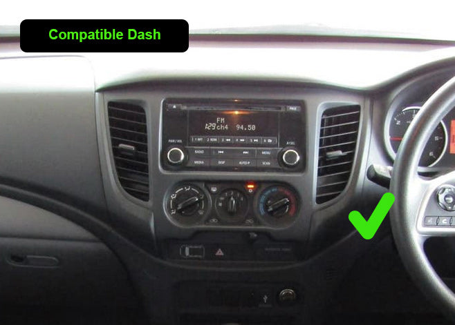 Mitsubishi Triton 2014-2025 GPS Stereo Accessories Wireless Apple CarPlay Android Headunit dual knob control