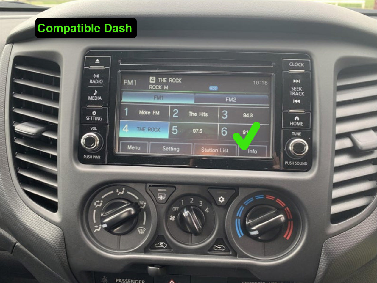 Mitsubishi Triton 2014-2025 GPS Stereo Accessories Wireless Apple CarPlay Android Headunit dual knob control