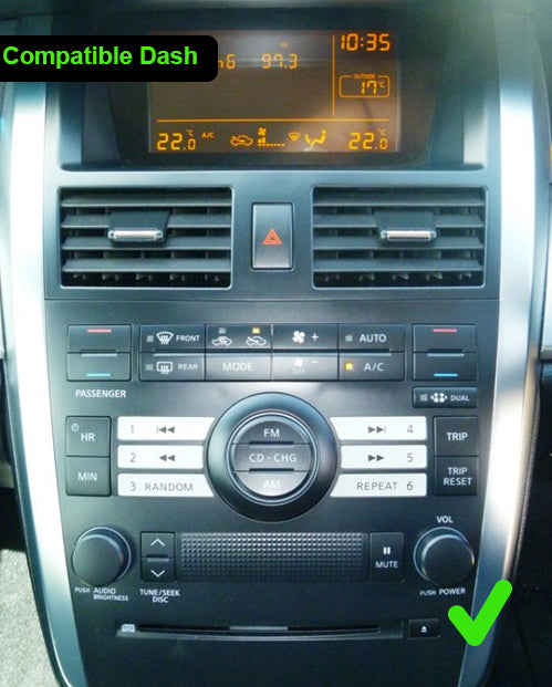 Nissan Maxima 2003-2008 GPS Bluetooth Wireless Apple CarPlay Android Auto Stereo