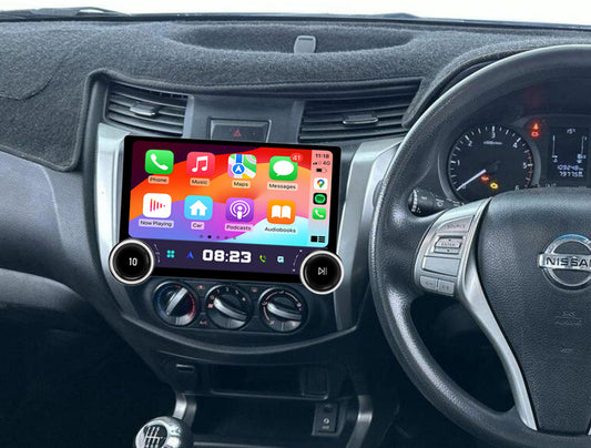 Nissan Navara NP300 D30 2014-2019 GPS Wireless Apple CarPlay Android Auto Support 360, double knob control