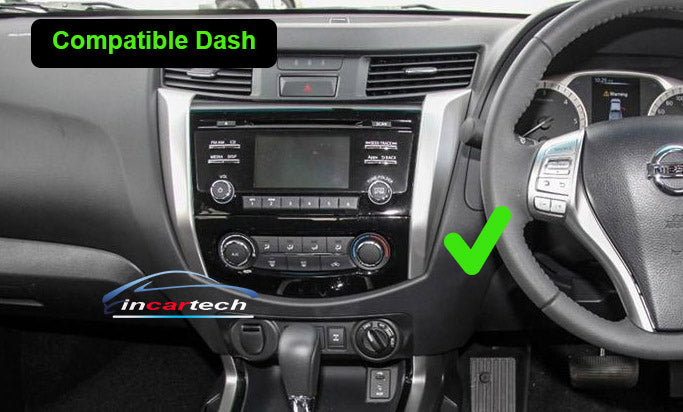 Nissan Navara NP300 D30 2014-2019 GPS Wireless Apple CarPlay Android Auto Support 360, double knob control