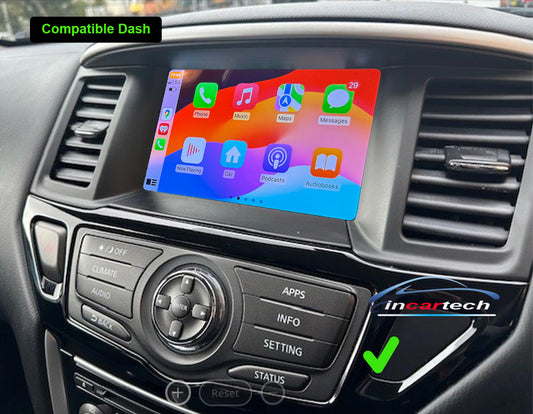 Nissan Pathfinder 2013-2019 GPS Bluetooth Wireless Apple CarPlay Android Auto Stereo Support JBL