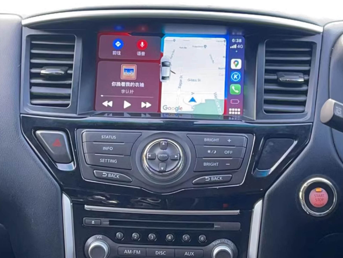Nissan Pathfinder 2013-2019 GPS Bluetooth Wireless Apple CarPlay Android Auto Stereo Support JBL