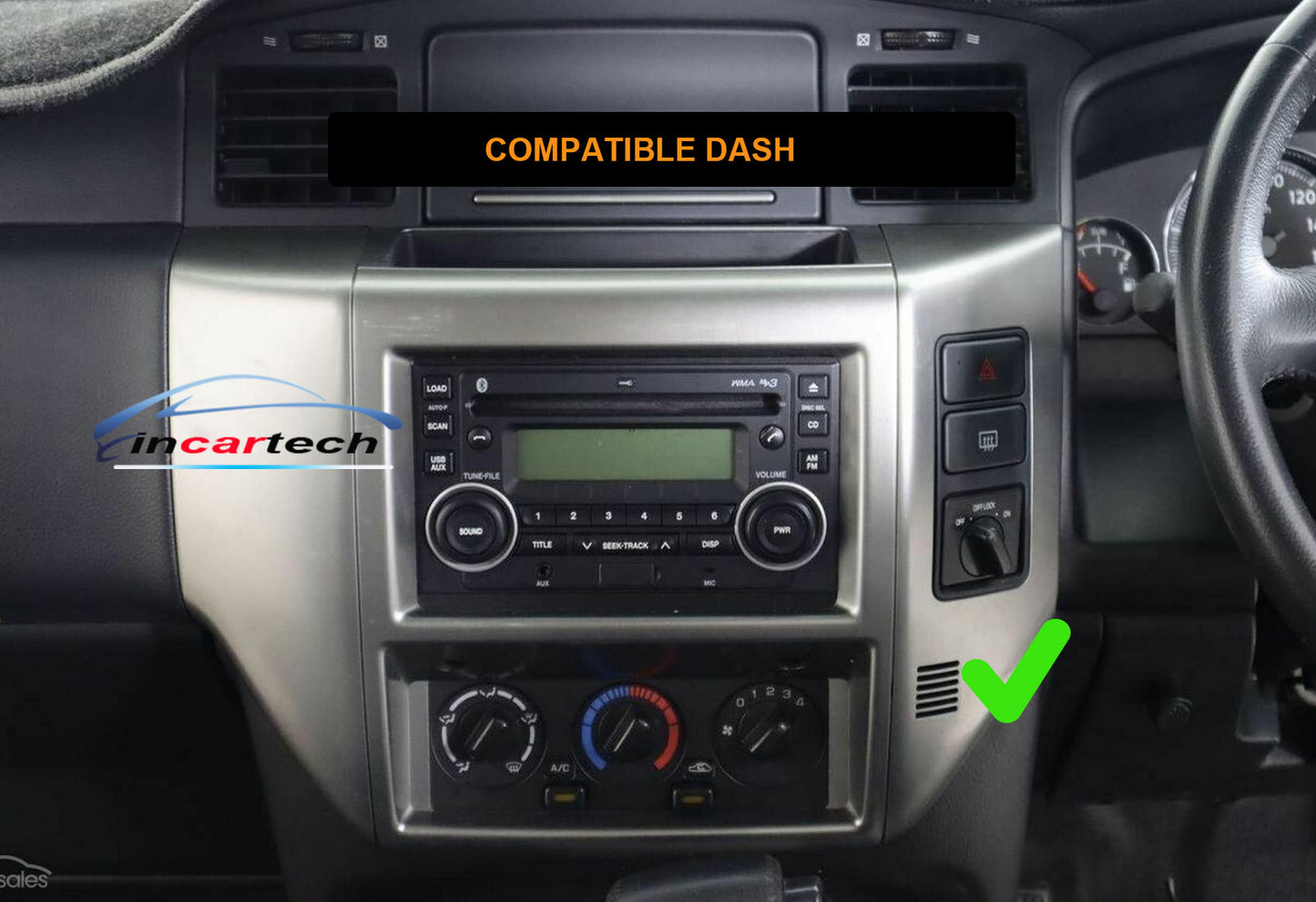 Nissan Patrol 2004-2015 Y61 GPS Bluetooth Wireless Apple CarPlay Android Camera Stereo double Knob control