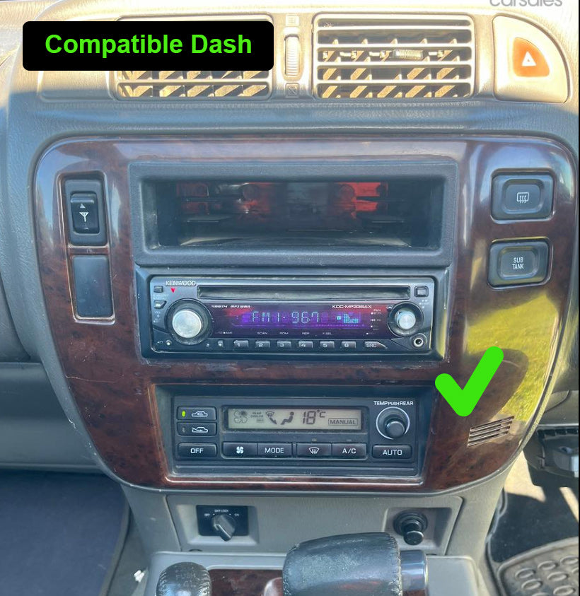 Nissan Patrol 2004-2015 Y61 GPS Bluetooth Wireless Apple CarPlay Android Camera Stereo double Knob control