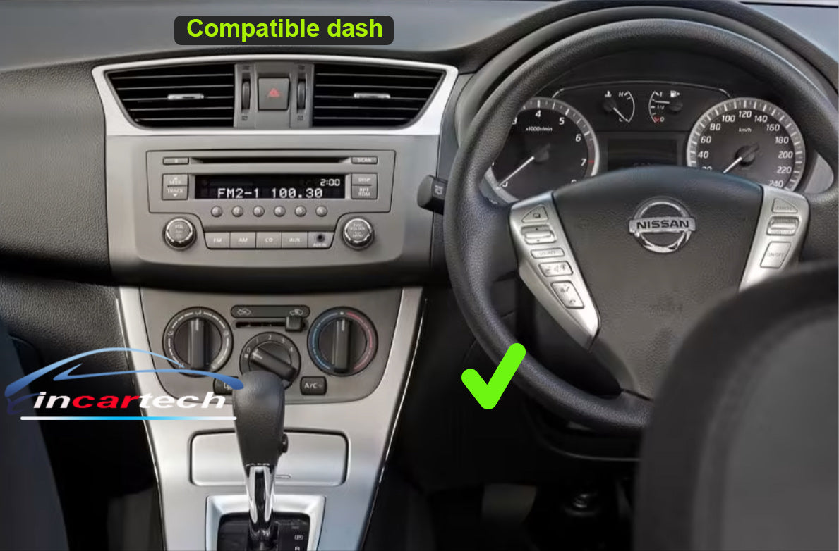Nissan Pulsar 2012-2016 GPS Bluetooth Wireless Apple CarPlay Android Auto Stereo 10.1" double Knob control