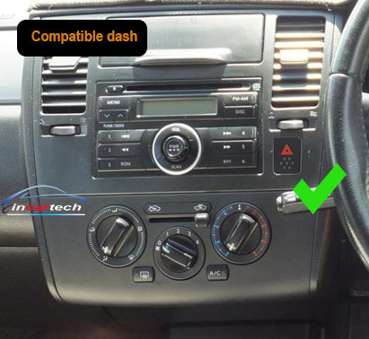 Nissan Tilda 2006-2011 10.1" GPS Bluetooth Wireless Apple CarPlay Android Auto Stereo Headunit double Knob control