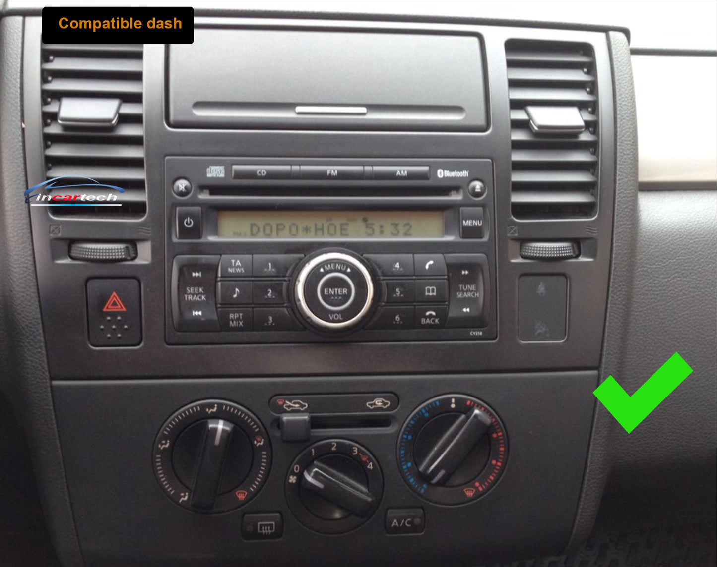 Nissan Tilda 2006-2011 9.7" Tesla style GPS Bluetooth Wireless Apple Carplay Android Auto Stereo Headunit