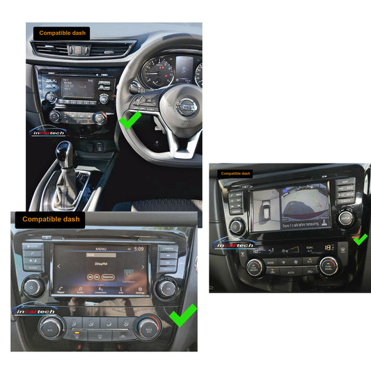 Nissan Xtrail 2014-2023 13.3" Wireless Apple CarPlay Android Auto stereo DSP Support 360