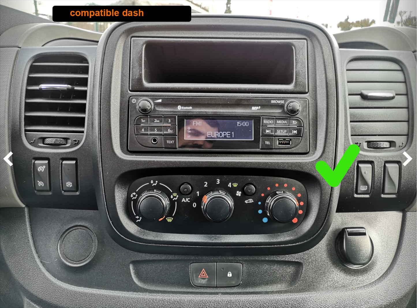 RENAULT TRAFIC 09-22 Wireless Apple Carplay Android Auto GPS Bluetooth Stereo Radio