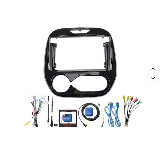 Renault Captur 2011-2019 stereo facia 9 inch android Double din 2 din fascia frame surround harness