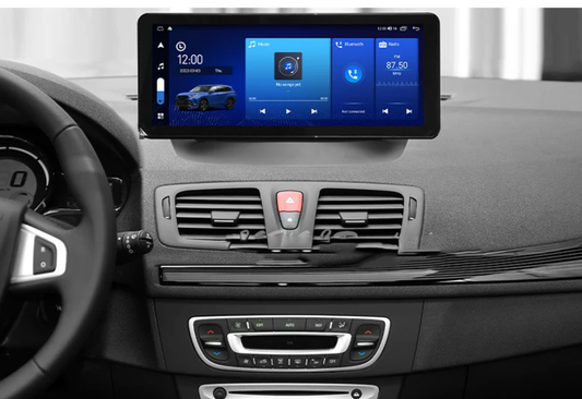 Renault Megane 2009-2016 Apple CarPlay / Android Auto 12.3" 16:9 Screen Stereo Upgrade