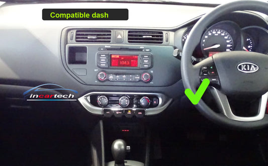 Kia Rio 2012-2014 UB stereo facia 9 inch android Double din 2 din fascia frame surround
