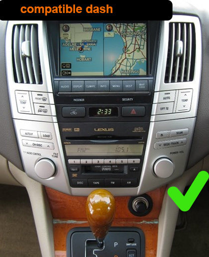 Lexus RX300 RX350 RX450 2003-2010 9 inch aftermarket touchscreen upgrade stereo wireless Carplay and wireless android auto