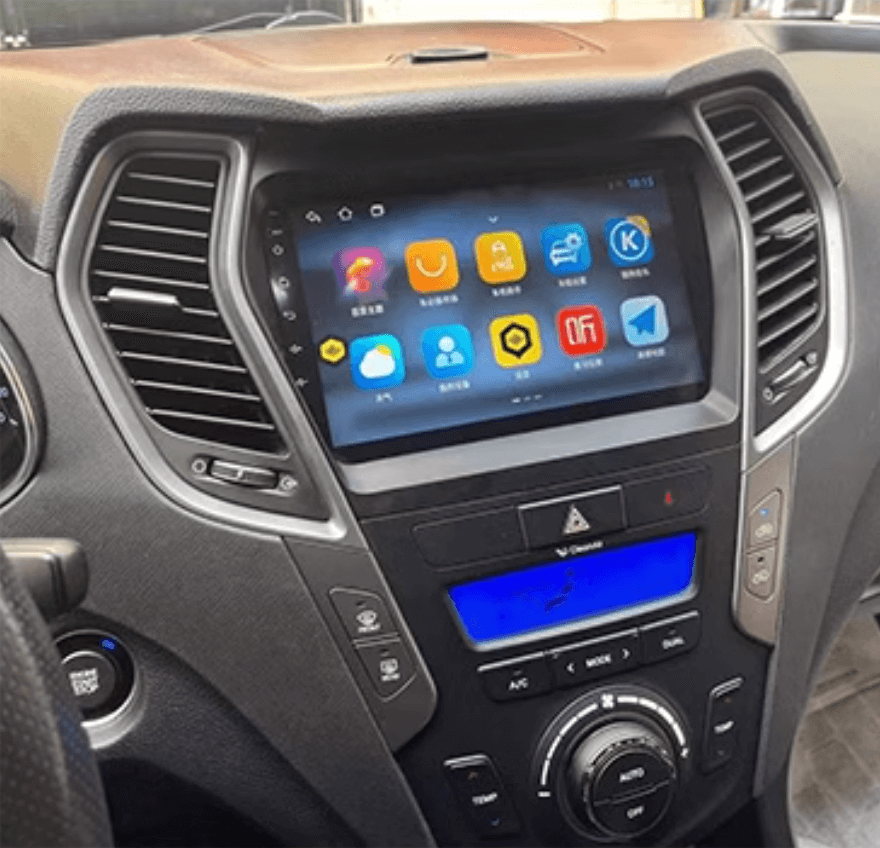 Hyundai Santa Fe 2013-2018 GPS BT wireless Apple CarPlay Android Auto Stereo 9"
