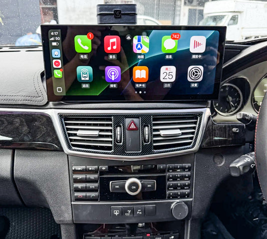 Mercedes Benz E Class 10-16 12.3" touchscreen upgrade Car stereo wireless Carplay Android auto