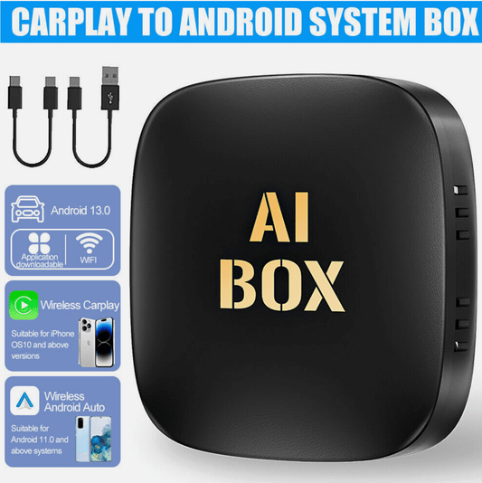 For Mercedes Benz A Class 18+ Android 13 CarPlay Proline Smart Ai Box Wireless CarPlay Adapter For Netflix / YouTube