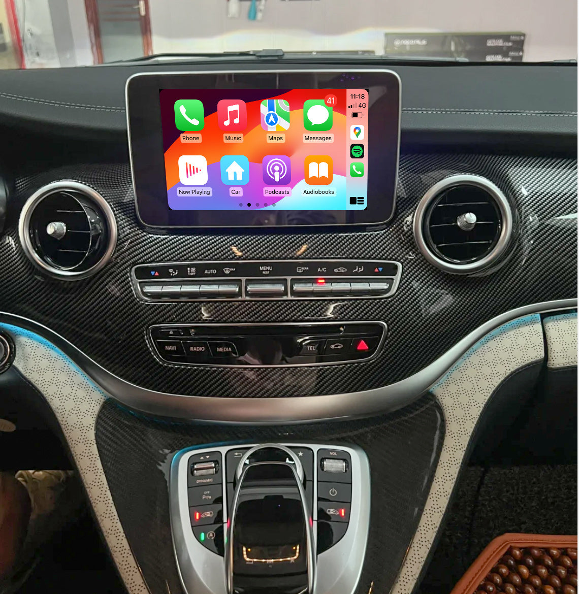 Mercedes Benz V CLASS 15-20 (W477) Add Wireless Carplay & Android Auto MMI Retrofit interface Moduel