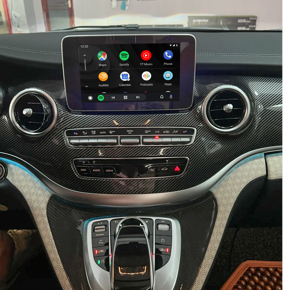 Mercedes Benz V CLASS 15-20 (W477) Add Wireless Carplay & Android Auto MMI Retrofit interface Moduel