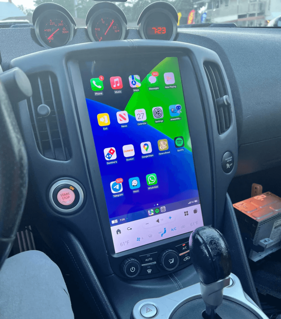 Nissan 370Z 2009-2020 13.8" Tesla Style Infotainment Wireless Apple CarPlay Android Auto Stereo