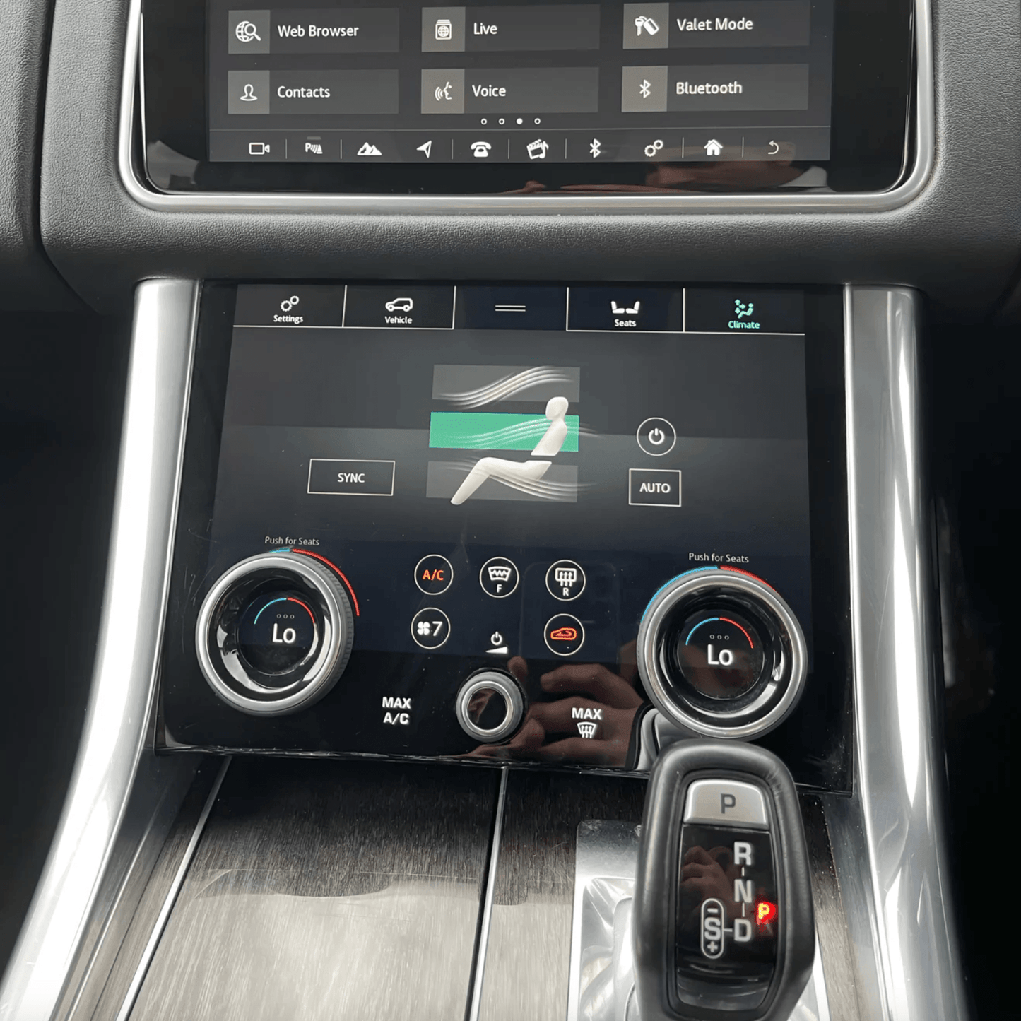 Land Rover Range Rover Sport L494 2013-2018 12.3 inch stereo wireless Carplay android auto + AC panel