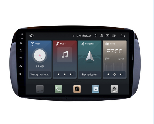 Smart Fortwo 16-20 9" GPS Infotainment Wireless CarPlay Android Auto Stereo
