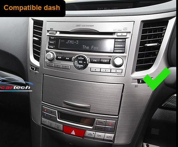 Subaru Liberty 2009-2014 stereo facia 9 inch android Double din 2 din fascia frame surround